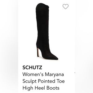 Schultz black boots. Never worn